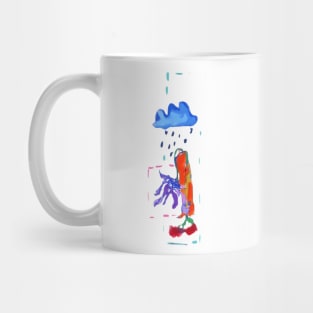 Flower Walking through Time, Space, Nature, Weather Mug